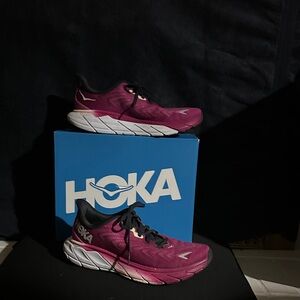 Hoka Women's Sneakers in Pink and Black